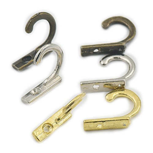 Fujiyuan 10 pcs Hooks Hangers for Jewelry Chest Boxes Doors Wardrobe Clo... - $4.89
