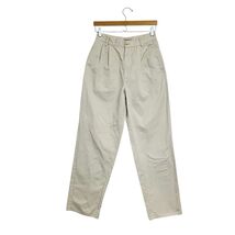 Vintage Esprit High Waist Mom Pants Size 9 10 Cream Cotton Twill Pleated... - $29.65