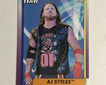 WWE Raw 2021 Trading Card #1 AJ Styles - $1.97