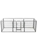  Dog Playpen Black Powder-coated steel 31.5x31.5 in per panel - $303.68 CAD