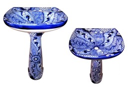 Mexican Talavera Pedestal Sink Handcrafted Ceramic - Veracruz - - $16,842.45 MXN