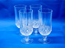 Cristal D’Arques Durand LONGCHAMP 7&quot; Iced Tea Beverage Glass - Set Of 4 ... - £38.12 GBP