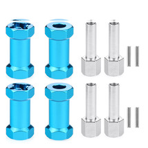 12mm Wheel Spacer Hex Hub Adapter 25mm Extension For 1/10 RC Scx10 D90 4Pcs - £6.32 GBP