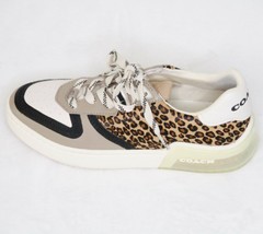 Coach Citysole Calf Hair Leather Leopard Print Court Shoe One Sneaker Amputee 6 - £27.85 GBP