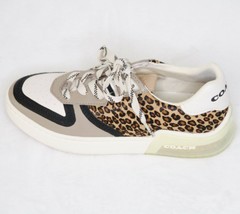 Coach Citysole Calf Hair Leather Leopard Print Court Shoe One Sneaker Amputee 6 - $35.50