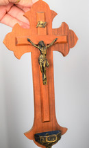 ⭐ Vintage French holy water font,religious cross,crucifix⭐ - £30.50 GBP