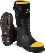 D DRYCODE Rubber Work Boots for Men with Steel Toe &amp; Shank, Waterproof Anti-slip - £76.66 GBP