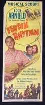 Feudin&#39; Rhythm Original Insert Movie Poster -1949-- Eddy Arnold - $90.21
