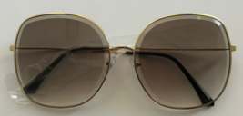 Women Sunglasses Ombre Lens Metal Frame Vintage Womens Mod Black Lens - $9.49