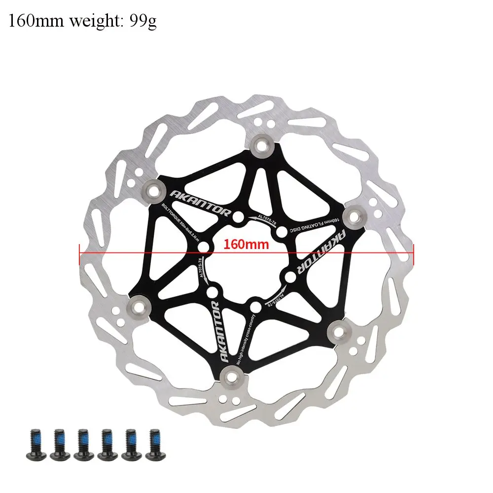 AKANTOR Mountain Bike  Disc Float Floating Pads ke Rotor ke 160mm/180mm/20m Roto - £41.73 GBP