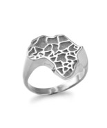 Sterling Silver African Continent Ring - $69.99