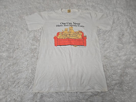 VTG Talking Tops &quot;One Can Never Have Too Many Cats&quot; XL* Shirt 1985 Single-Stitch - $18.53