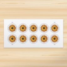 African Daisy Design 1 Sheet of 10 International Postage Stamps - $17.99