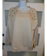 Michael Kors Oatmeal Heat Basics Pullover Shirt Size L Women&#39;s NEW - £44.25 GBP