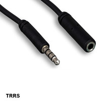 Kentek 12&#39; TRRS 3.5mm 1/8&quot; AUX Audio Microphone Extension Cable HeadPhone Laptop - £14.94 GBP