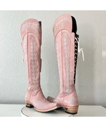 Lane LEXINGTON Over the Knee Womens Cowboy Boots 6 Pink Western Cowgirl ... - $6,530.61 MXN