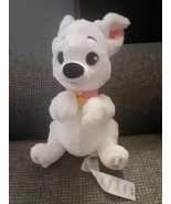 Disney Parks Bolt White Puppy Dog 10&quot; Plush Stuffed Animal Embroidered - $17.50