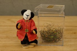 Little Gem Teddy Bears Toy Miniature Panda Bear MEI MEI Chinese Ethnic Dress - £27.24 GBP