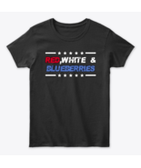  Women's Classic Tee red white and blueberries shirt - $495.13 MXN