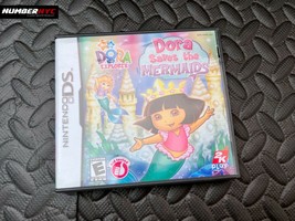 Dora the Explorer Saves the Mermaids Complete Nintendo DS Game w/ Case &amp; Booklet - £14.32 GBP