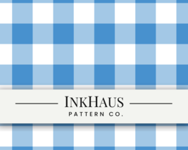 Blue and White Gingham Seamless Pattern – Blue Plaid Digital Download - €5,14 EUR