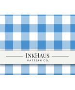 Blue and White Gingham Seamless Pattern – Blue Plaid Digital Download - $6.00