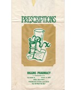 1960s Higgin Pharmacy Paper Bag Chicago Illinois 15x 8.6 in&quot; T.F  Wesolo... - £27.25 GBP