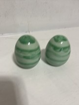  Green and Yellow Easter Egg Salt and Pepper Shakers   - $9.75