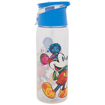 Mickey Mouse Color Collage Flip-Top Water Bottle Blue - £15.95 GBP