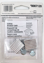 GateHouse Aluminum Sliding Thumbscrew Window Lock 3/16&quot; Silver 0007120 2 Pack - £5.98 GBP