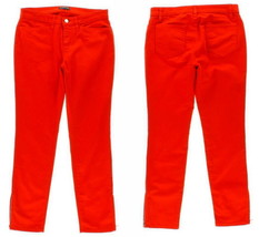 $178 NWT Eileen Fisher Jeans P6 Petite Medium Red Slim Stretch Vintage Z... - £77.31 GBP