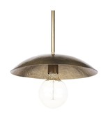 Hammered Gold Metal Hanging Pendant Light - $410.72 CAD