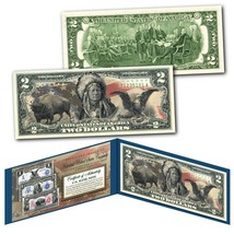 Americana Images of Historical U.S. Currency $2 Bill * BISON - INDIAN - ... - $14.92