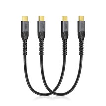 CableCreation 2 Pack USB C to USB C Cable 3A Fast Charging, 1FT Type C Cable Dou - £14.88 GBP