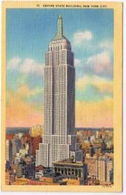 New York Postcard NYC Empire State Building - $2.96