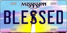 Blessed Mississippi Novelty Metal License Plate - £17.26 GBP