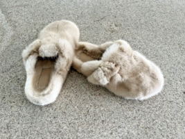 Creamy Color Mink Clog Slippers Size 38/USA 7 - £261.26 GBP