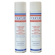 Original Folicure Flexible Hold Hairspray for Fuller Thicker Hair NEW Lot Of 2 - £62.42 GBP
