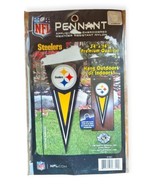 NEW Pittsburgh Steelers Pennant 34&quot;x14&quot; NFL Flag Decorative Indoor Outdoor - £14.88 GBP