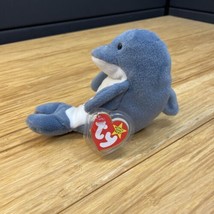 Ty Beanie Baby Wave the Shark P.V.C. Pellets Errors KG - $14.85