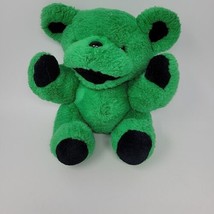 Vintage Steven Smith Grateful Dead 12&quot; Bear Green Jointed Plush NO COLLAR - £26.35 GBP