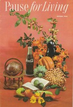 Pause for Living Autumn 1960 Vintage Coca Cola Booklet Space Savers Ikebana - $9.89