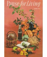 Pause for Living Autumn 1960 Vintage Coca Cola Booklet Space Savers Ikebana - £7.87 GBP