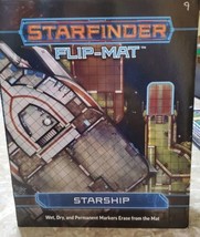 Vintage Used Paizo Starfinder Map Flip-Mat - Starfinder - Starship - $9.90
