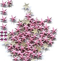 STARS  Rhinestuds  8mm Pearl Color  PINK  Hot Fix 1 gross - £7.63 GBP