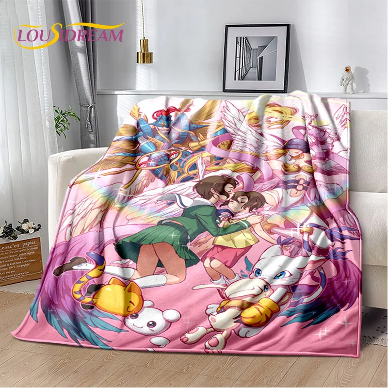 Cartoon Digimon Adventure Monster Soft Plush Blanket,Flannel Blanket Throw - £16.27 GBP+