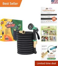 Heavy-Duty 50FT Expandable Garden Hose with No-Kink Flexibility &amp; Brass ... - $102.46