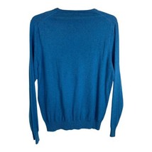 J Crew Mens Sweater Size Large Blue Merino Wool V Neck Long Sleeve Casual  - £26.21 GBP