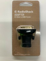 DVI Male to HDMI Female Adapter Gold-Plated New Radio Shack 1500375 - £7.98 GBP