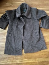 Hilary Radley Womens Brown Overcoat Winter Jack Size 16 Wool - £37.34 GBP